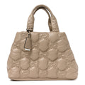 Calfskin GG Matelasse Large Tote Beige