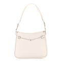 Calfskin Horsebit Slim Shoulder Bag White