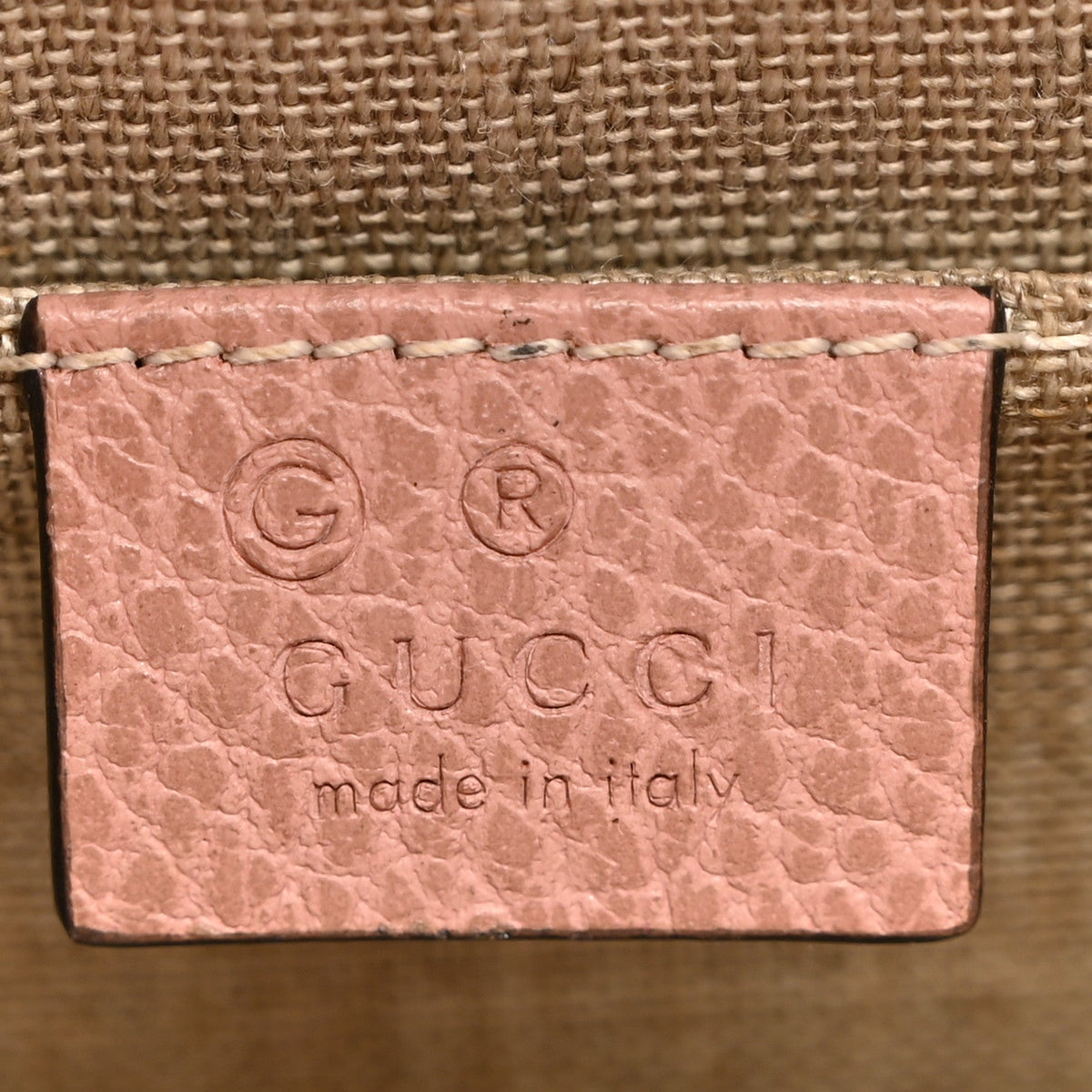 Dollar Calfskin Small Interlocking G Shoulder Bag Soft Pink