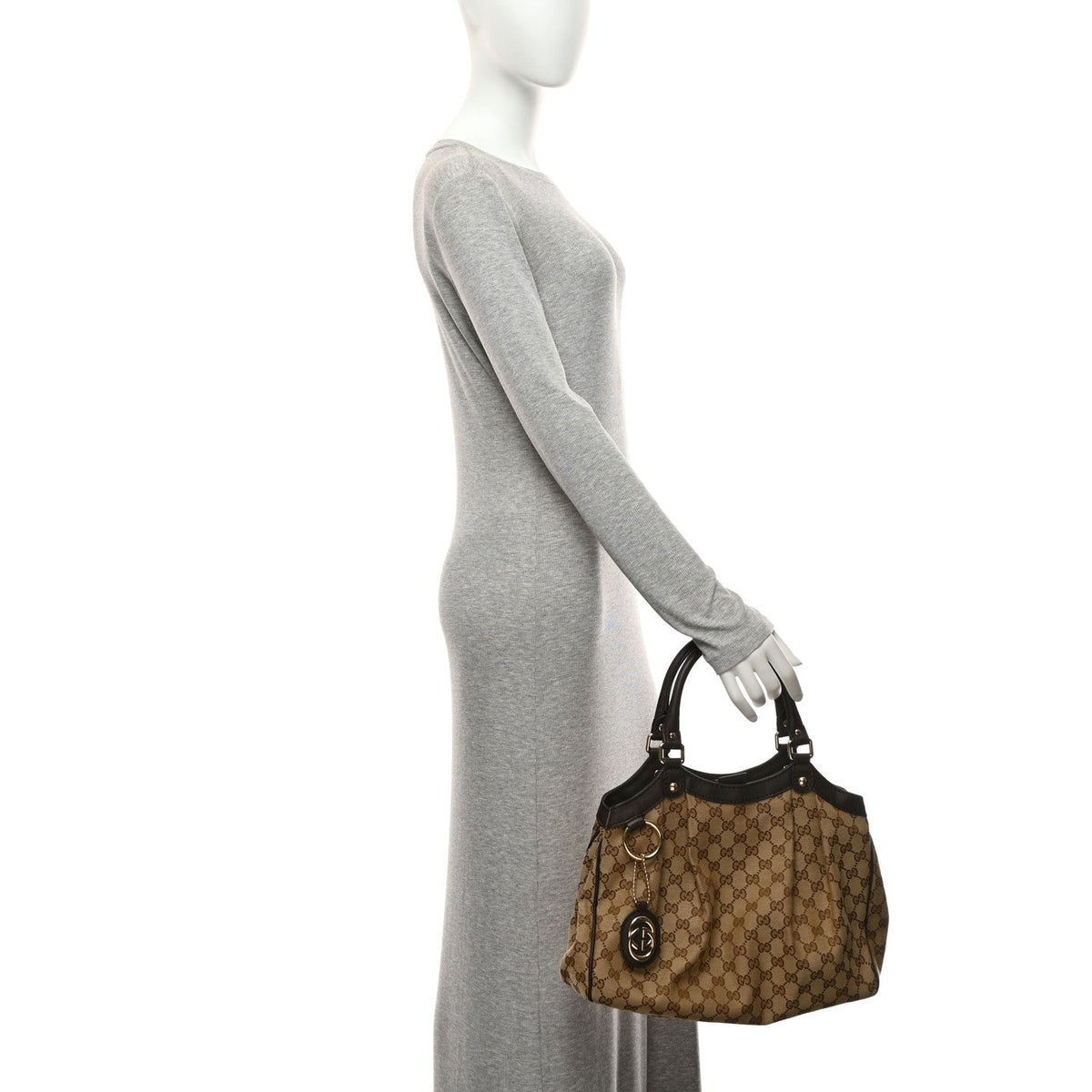 Monogram Medium Sukey Tote Dark Brown