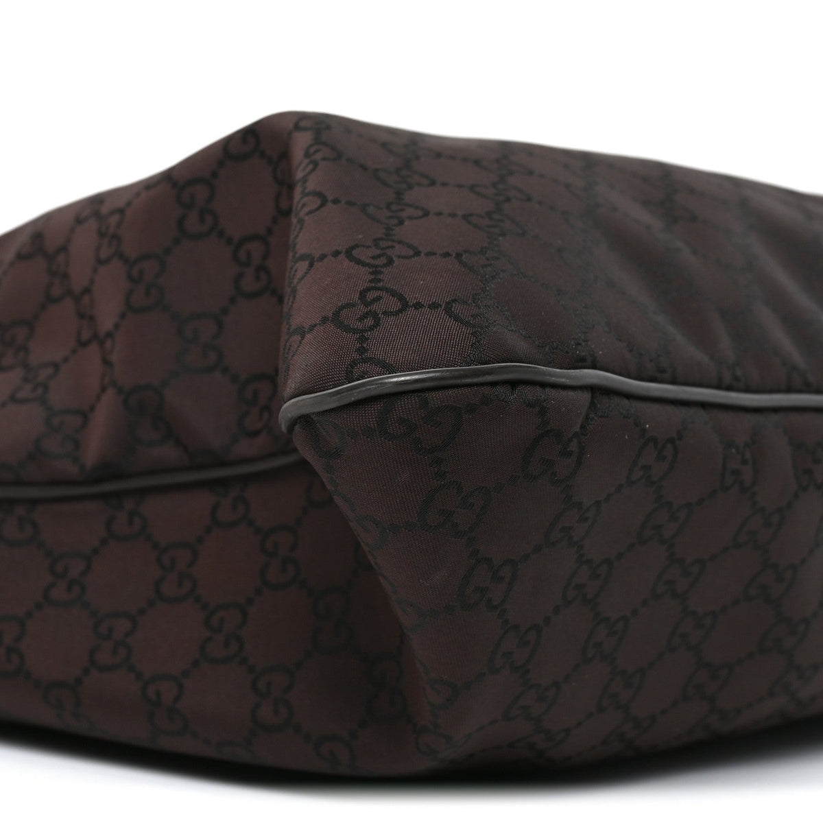 Nylon Monogram Messenger Bag  Dark Brown