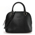 Microguccissima Medium Dome Bag Black
