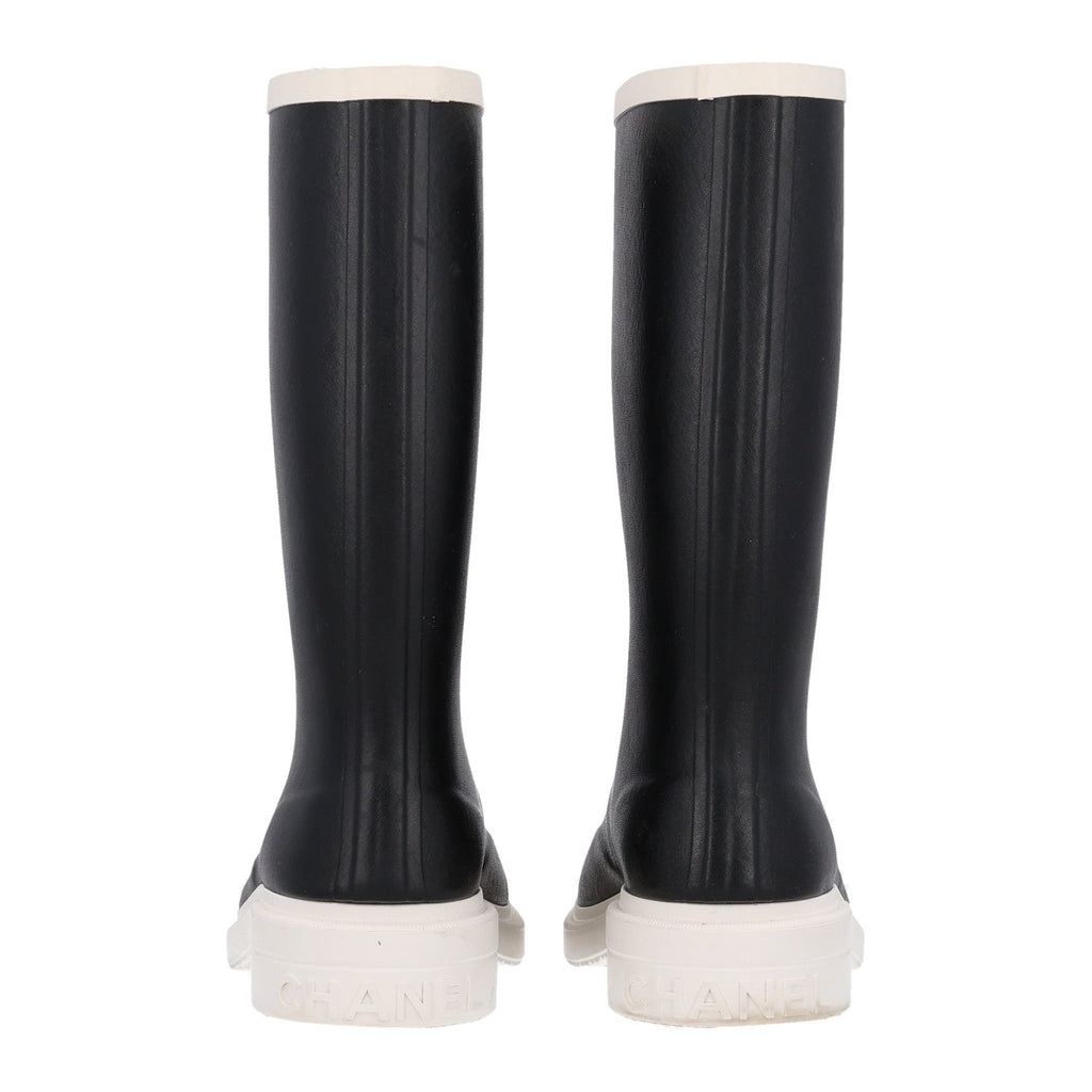 Caoutchouk CC High Boots 39 Black White