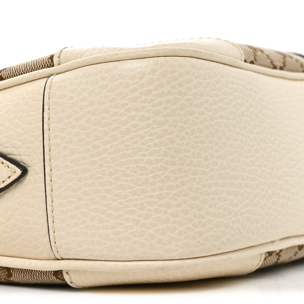 Monogram Dollar Calfskin Mini Bree Messenger Bag Beige Ebony Avoire