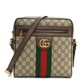 GG Supreme Monogram Web Small Ophidia Messenger Bag Brown