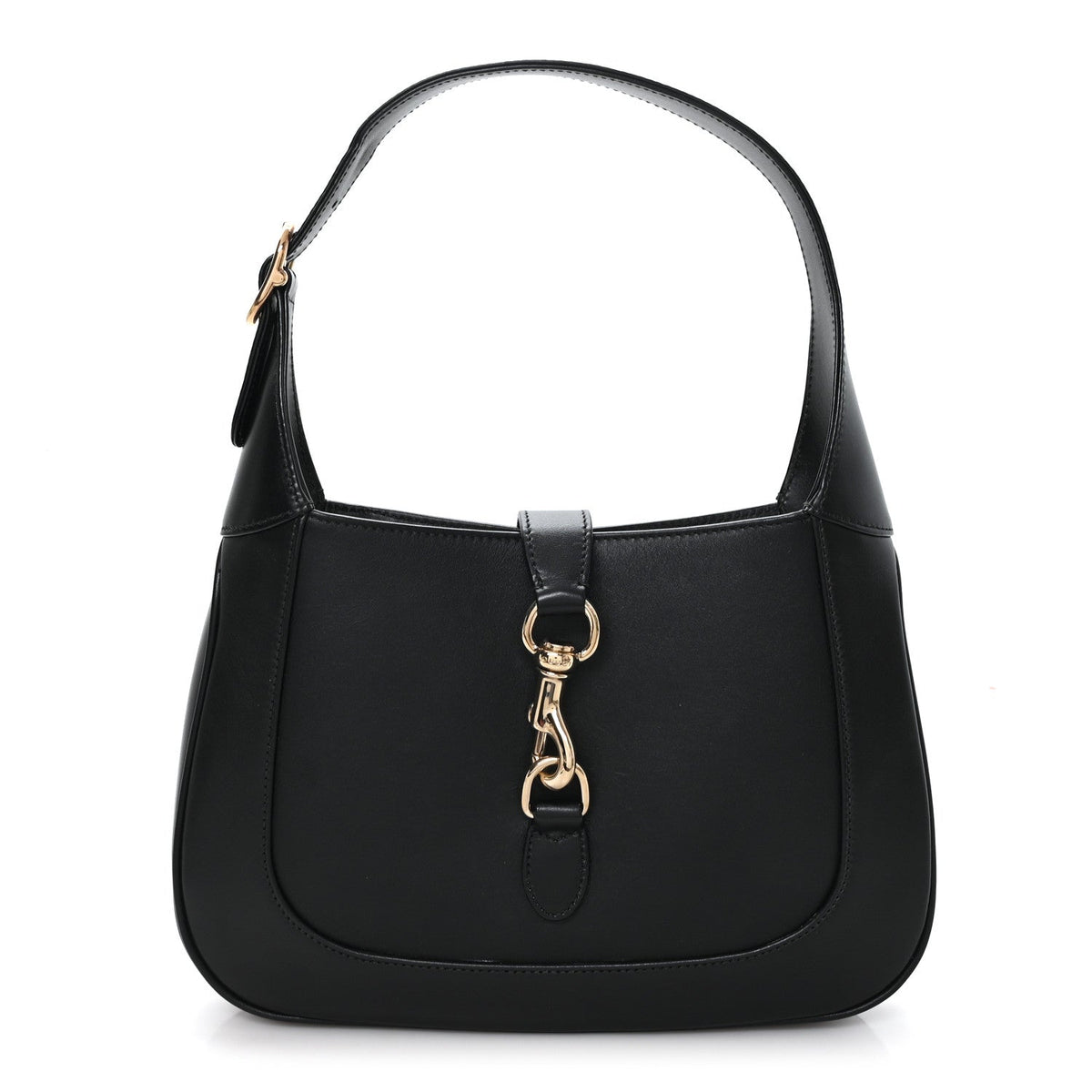 Calfskin Small Jackie Shoulder Bag Black