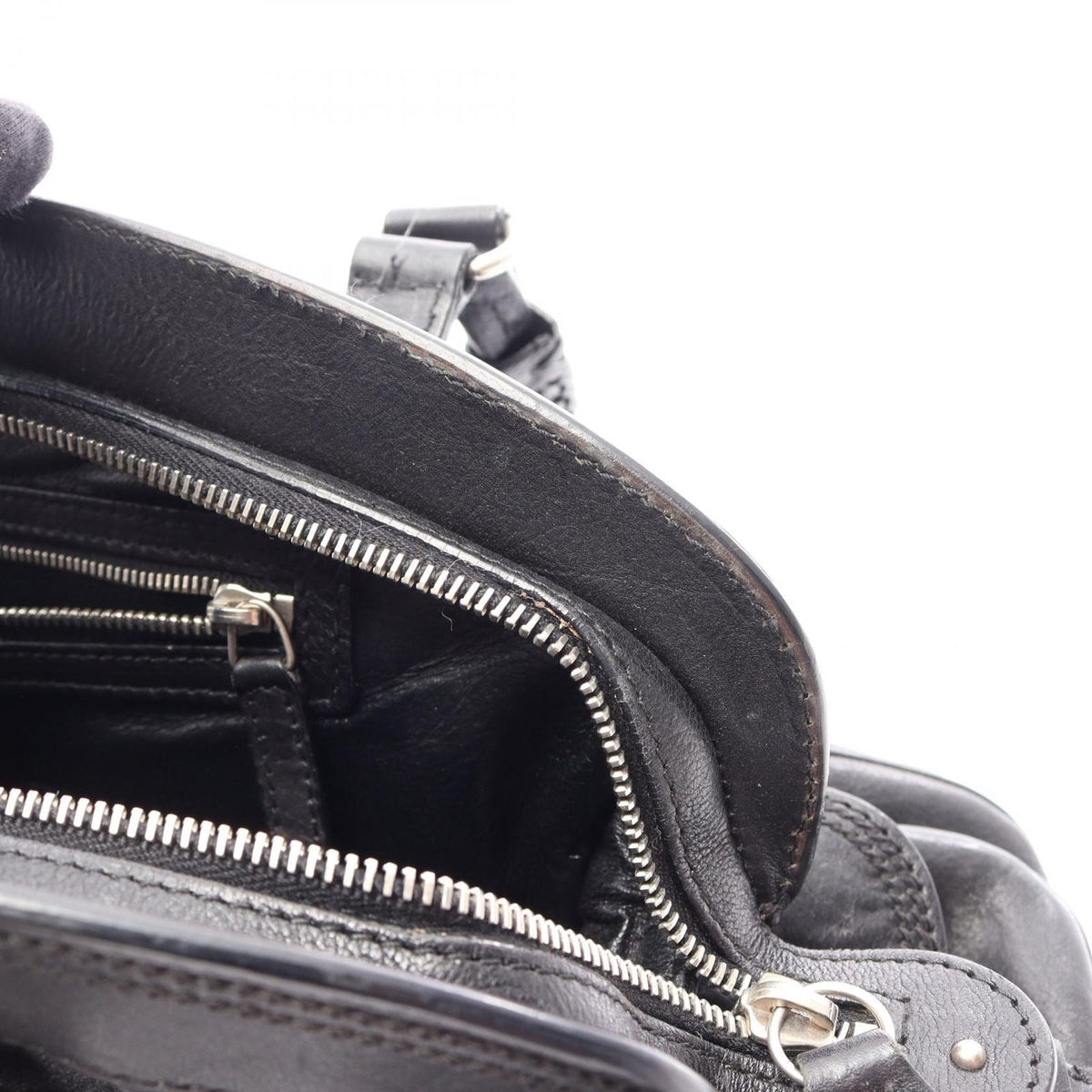 Dior Handbag My Frame Black Leather