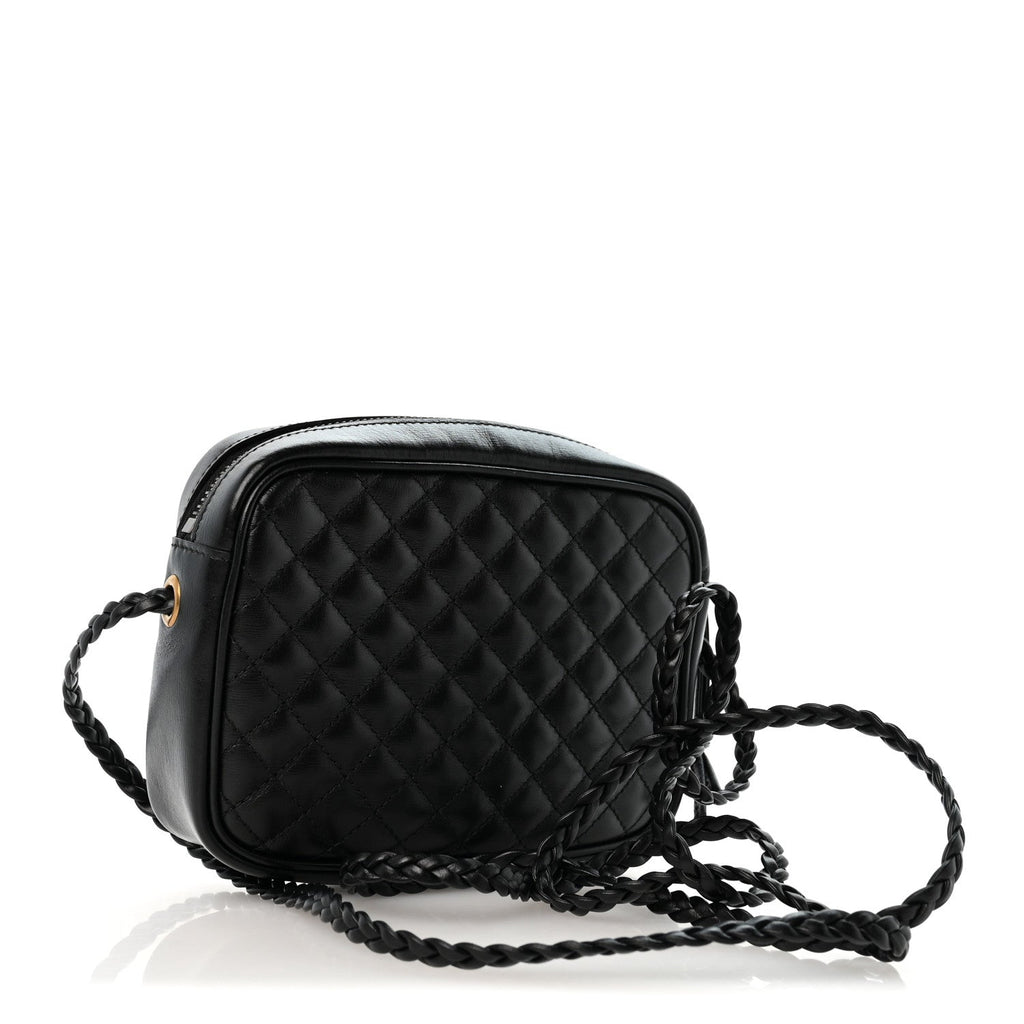 Calfskin Trapuntata Web Mini GG Shoulder Bag Black