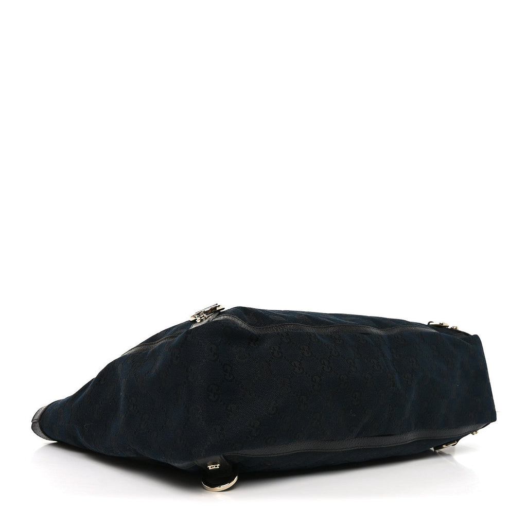 Monogram Large Abbey Tote Navy Black