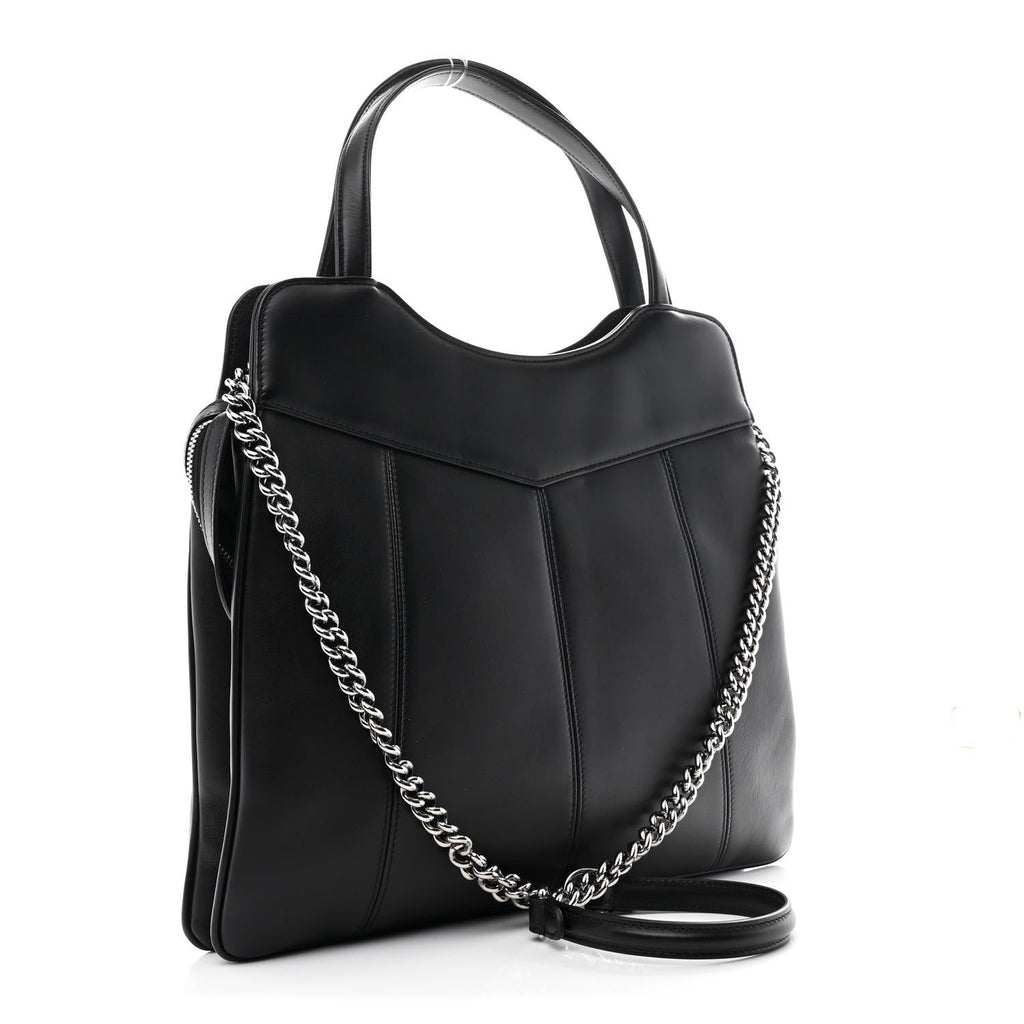 Calfskin Petite GG Medium Tote Bag Black