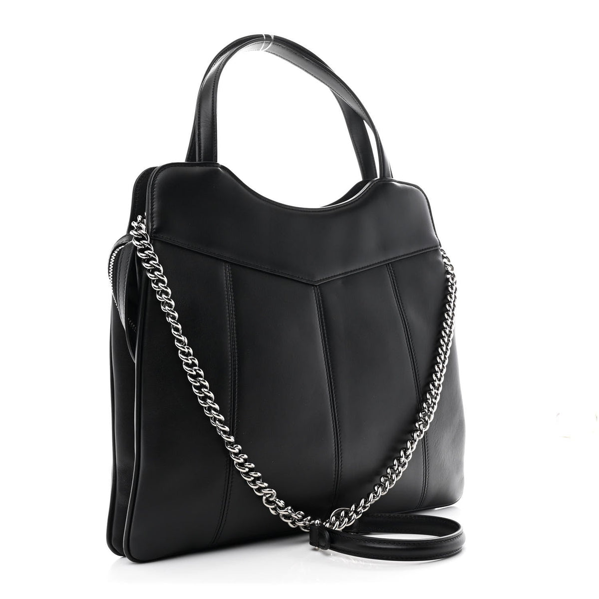 Calfskin Petite GG Medium Tote Bag Black