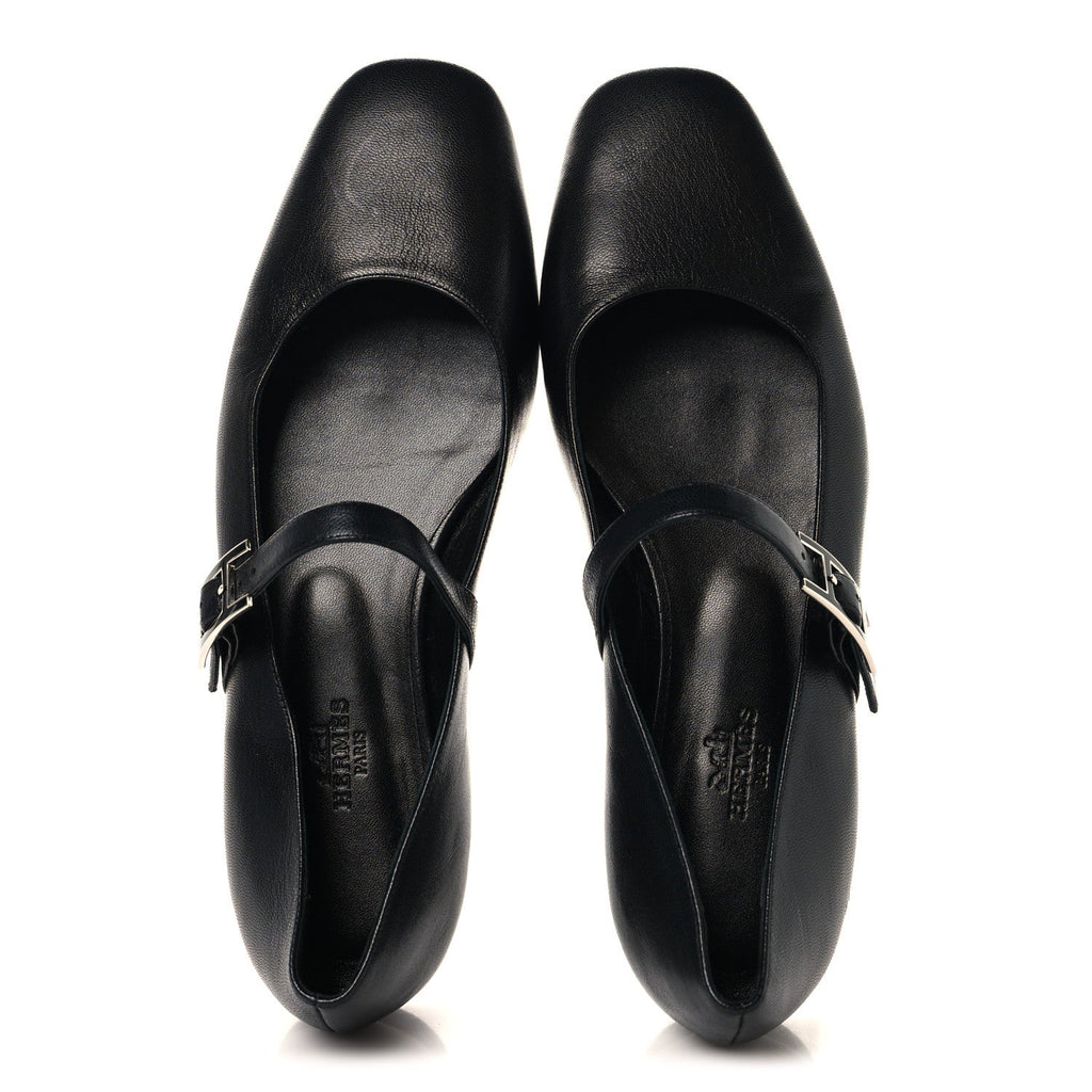 Goatskin Jane Ballet Flats 37 Black
