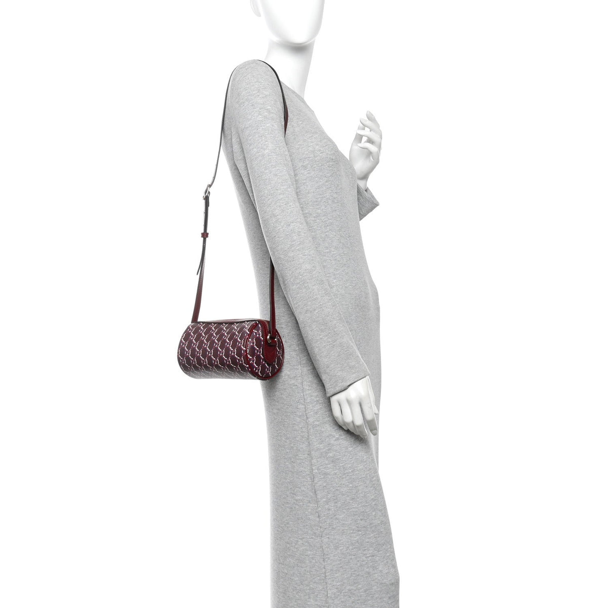 GG Shadow Monogram Ophidia Crossbody Bag Rosso Ancora Red