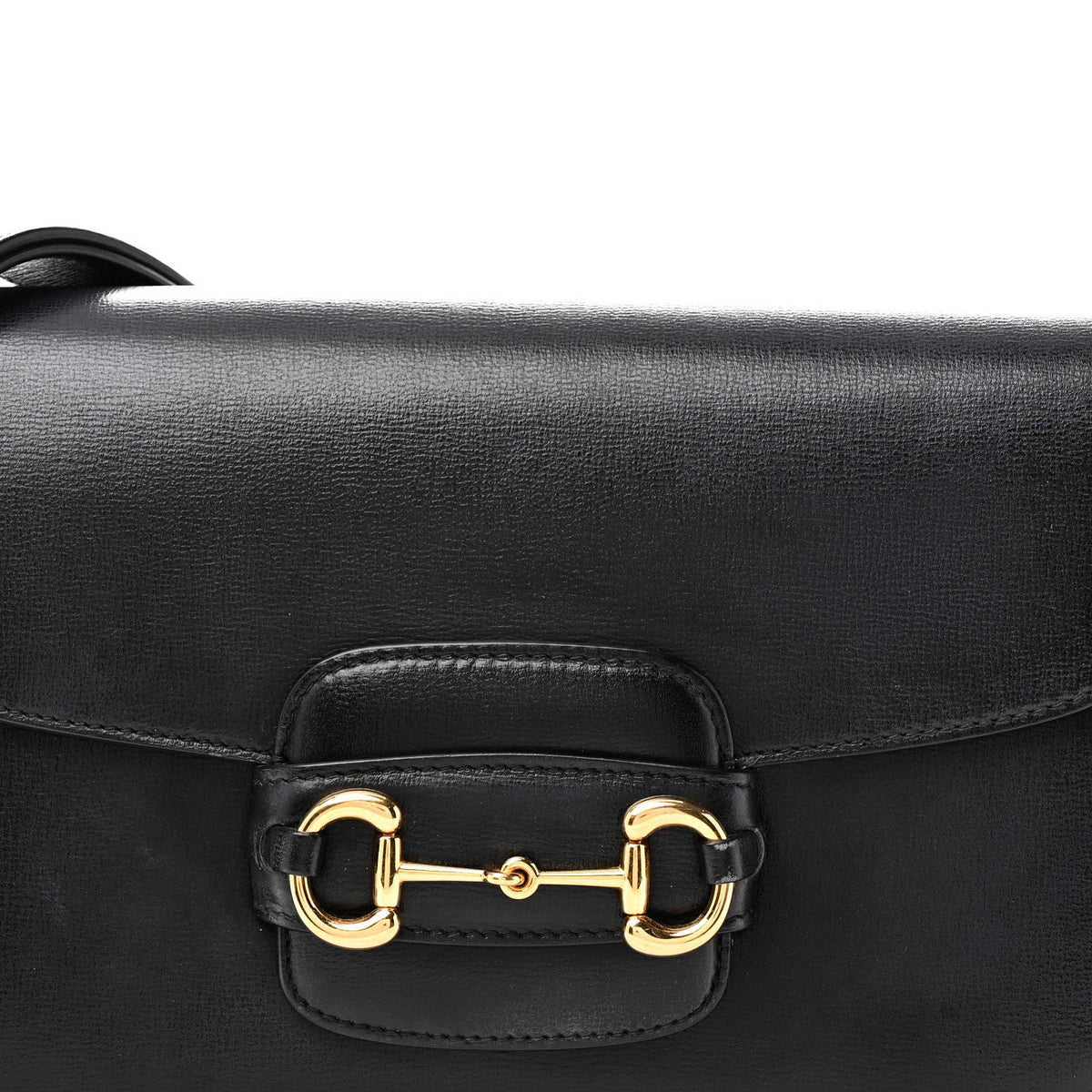 Azalea Calfskin Horsebit 1955 Shoulder Bag Black