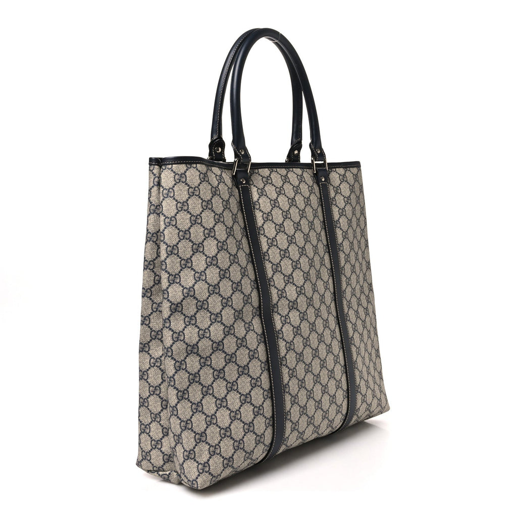 GG Plus Monogram Joy Vertical Tote Navy