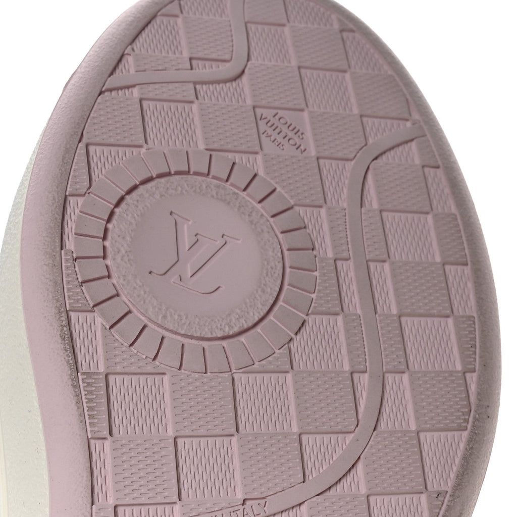 Calfskin Monogram LV Groovy Platform Sneakers 38 Pink