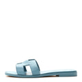 Box Calfskin Oran Sandals 37 36 Light Bleu