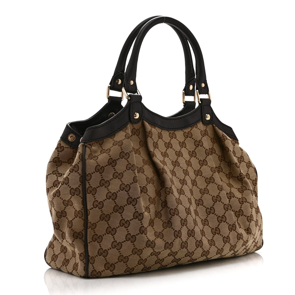 Monogram Medium Sukey Tote Dark Brown