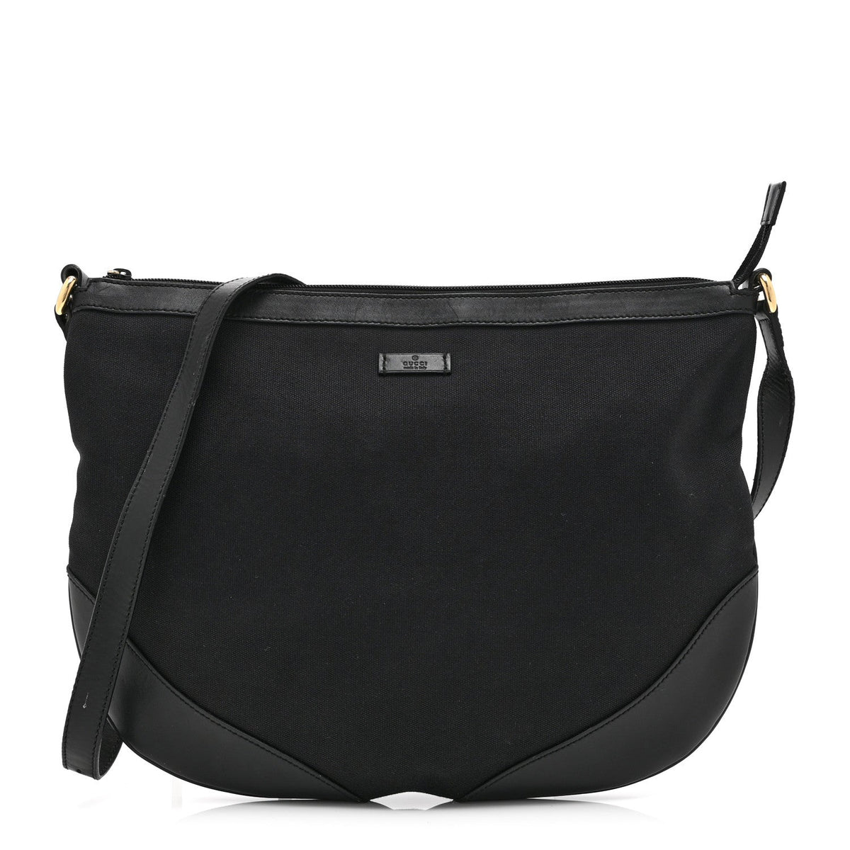 Canvas Large Half Moon Hobo Black
