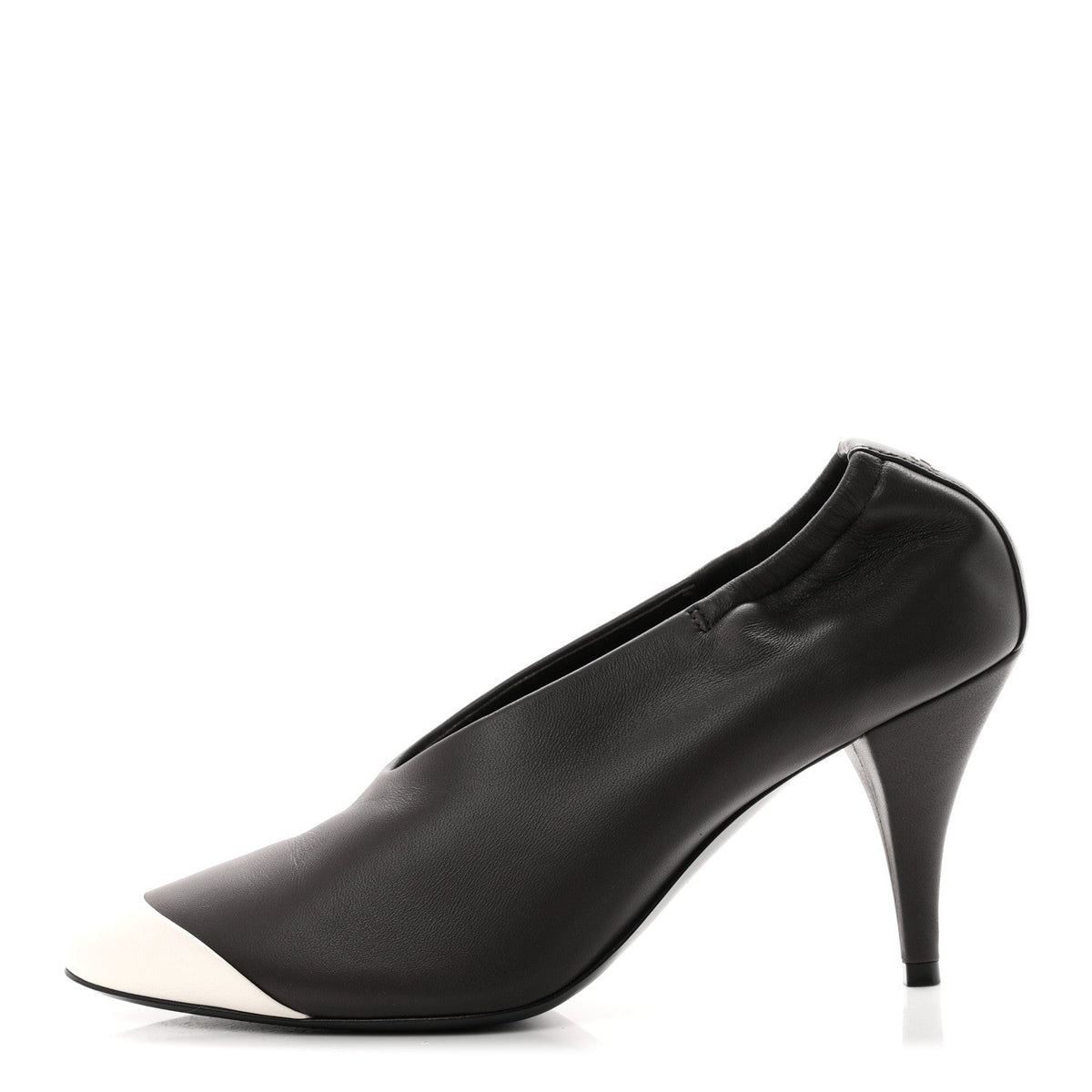 Lambskin Pumps 35 Dark Brown Ivory
