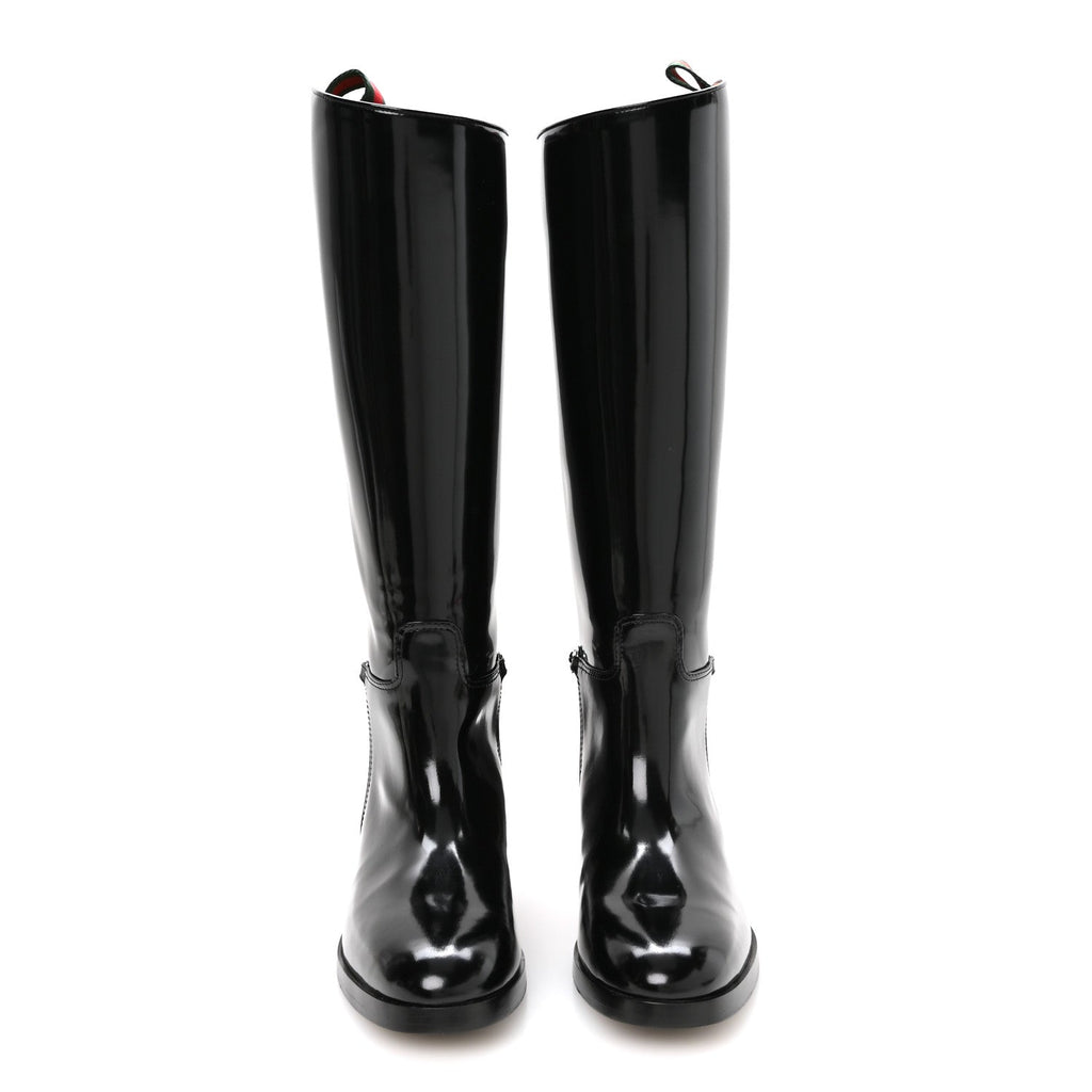 Brushed Calfskin Michelangelo Slim Horsebit Riding Boots 38 Luscious Green