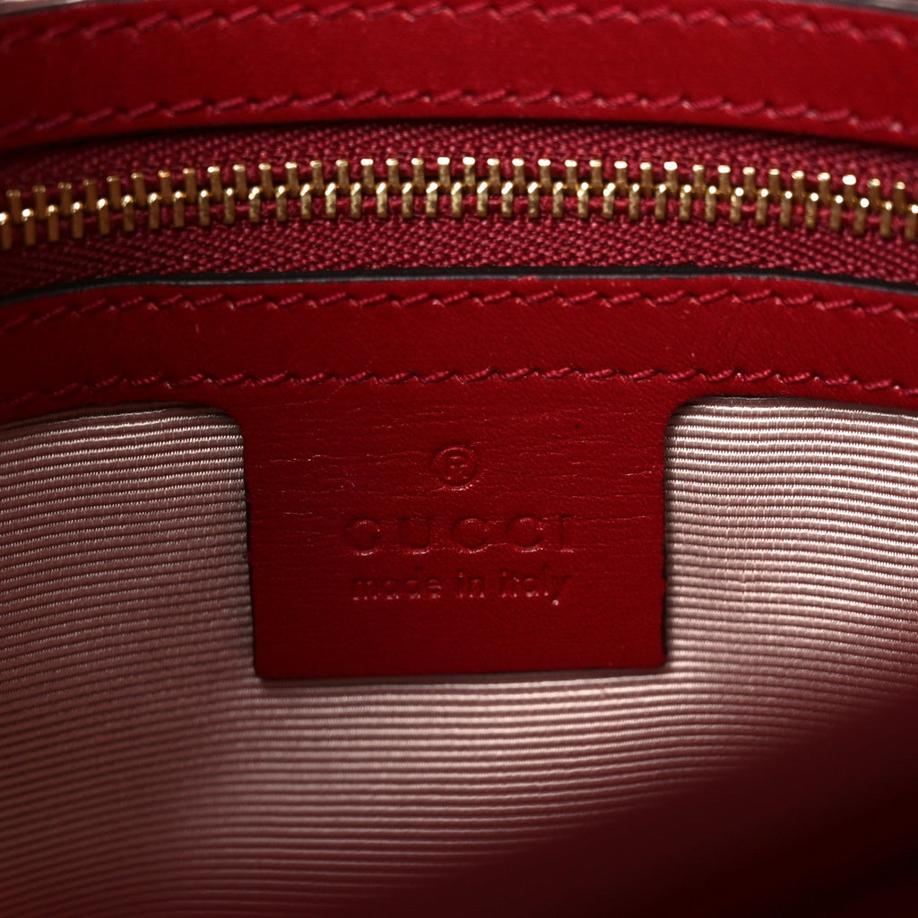 Calfskin Medium Arli Flap Shoulder Bag New Cherry Red Black