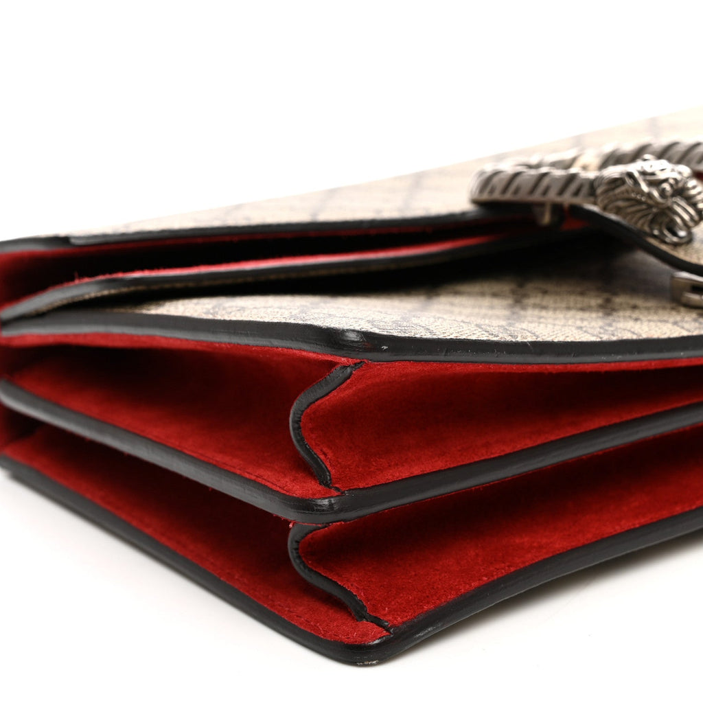 GG Supreme Monogram Small Dionysus Shoulder Bag Red
