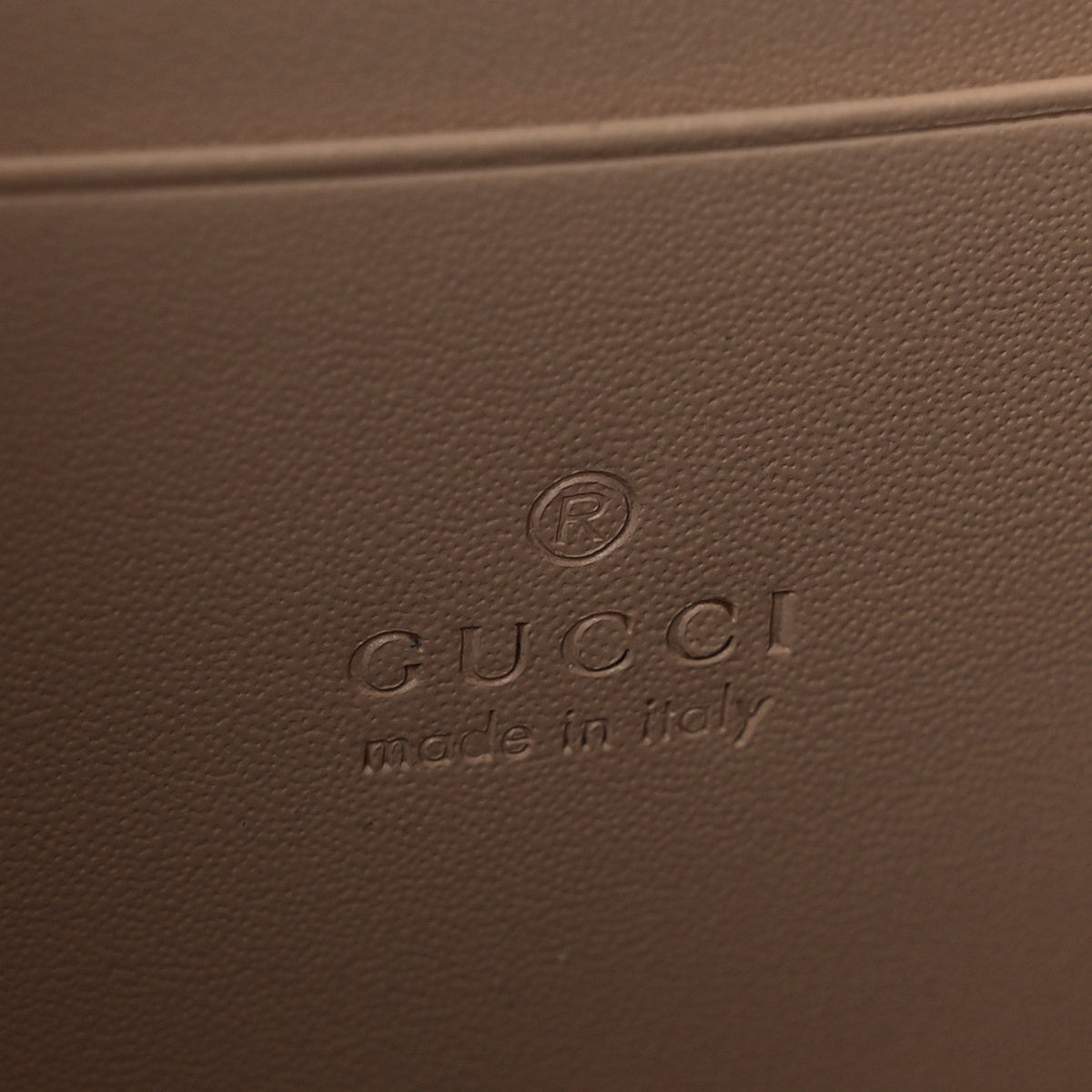 Calfskin GG Debossed Chain Wallet Black Souffle Rose