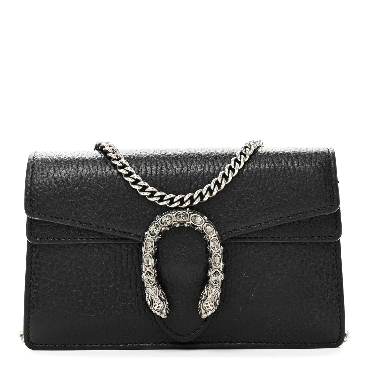 Calfskin Super Mini Dionysus Shoulder Bag Black