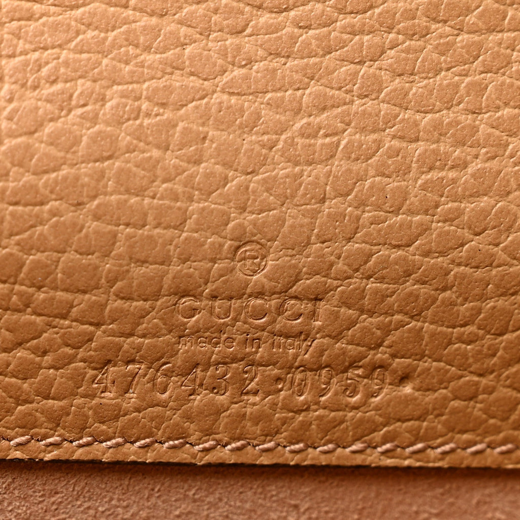 Dollar Calfskin Crystal Super Mini Dionysus Shoulder Bag Natural Tan Black Diamond