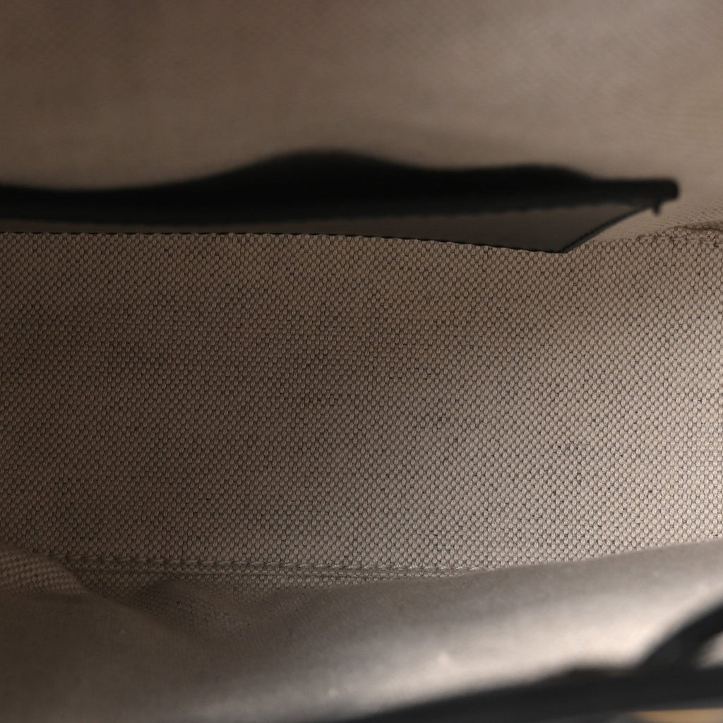Calfskin Bamboo Backpack Black