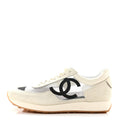 Suede Mesh Womens CC Sneakers 41 White Black