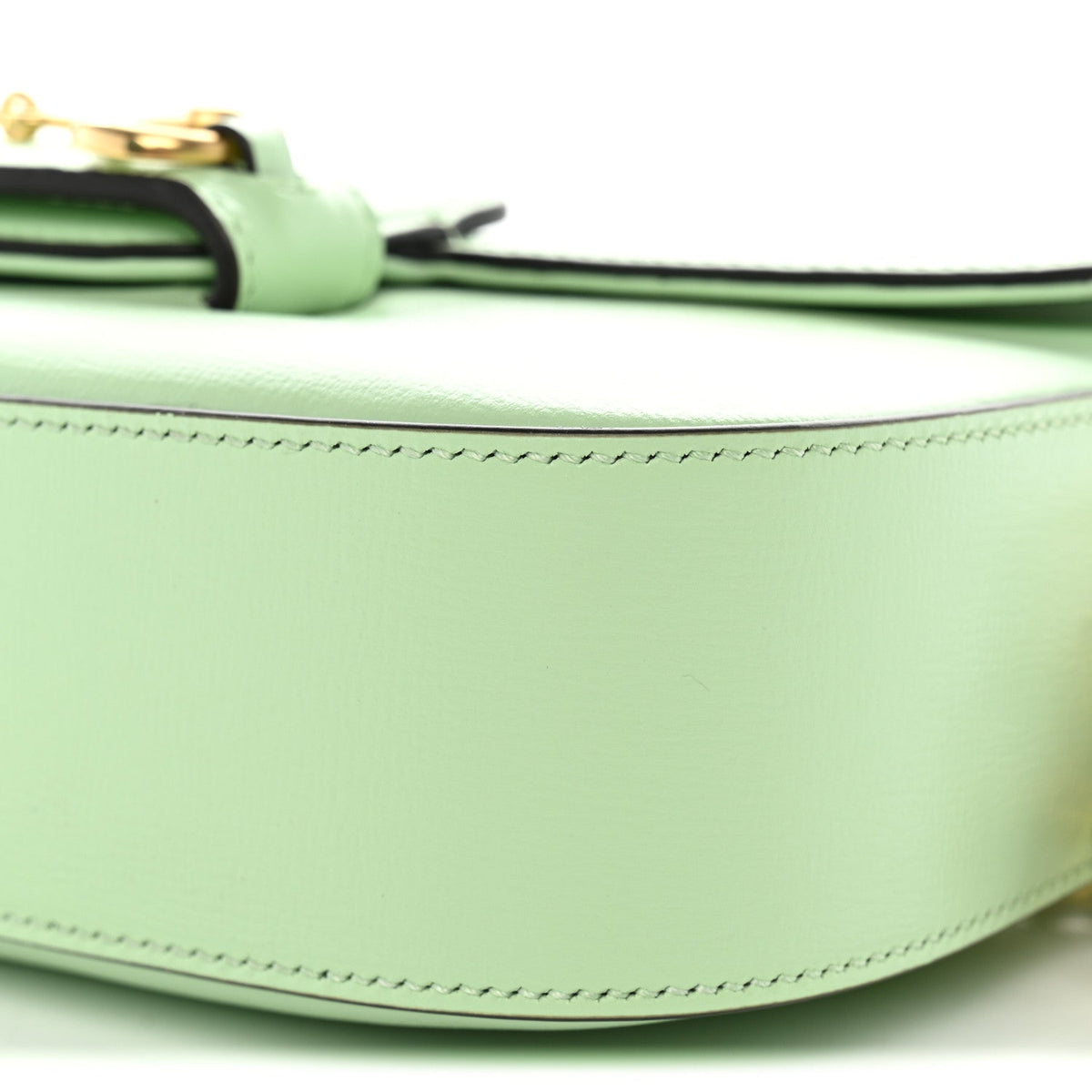 Azalea Calfskin Small Horsebit 1955 Chain Shoulder Bag Light Green