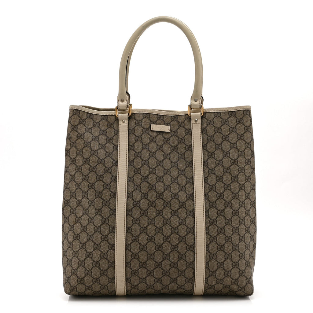 GG Plus Monogram Joy Vertical Tote Off White