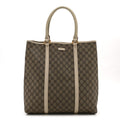 GG Plus Monogram Joy Vertical Tote Off White