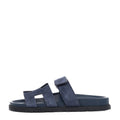 Suede Goatskin Womens Chypre Sandals 35.5 Bleu Celeste