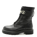Calfskin Territory Flat Ranger Boots 38 Black