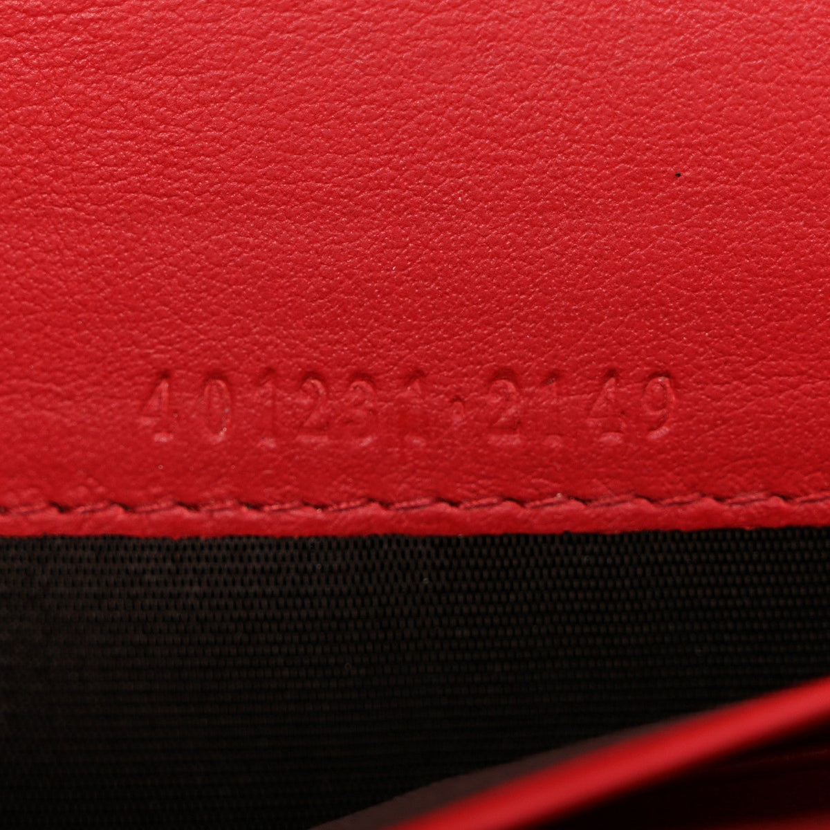 GG Supreme Monogram Mini Dionysus Chain Wallet Beige Vulcanic Red