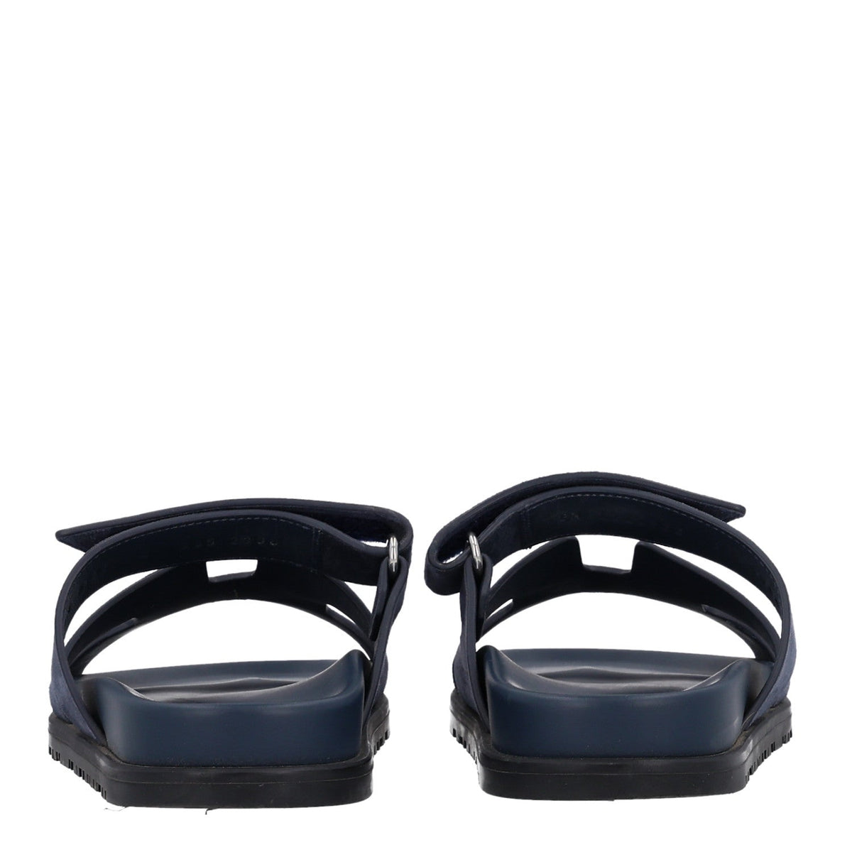 Suede Goatskin Womens Chypre Sandals 35.5 Bleu Celeste