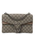 GG Supreme Monogram Small Dionysus Shoulder Bag Taupe