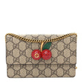 GG Supreme Monogram Mini Cherry Chain Bag