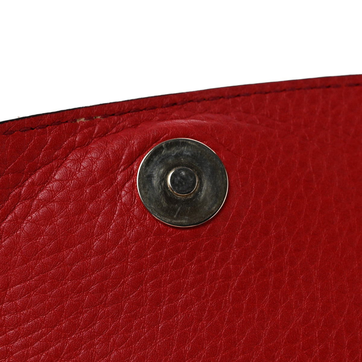 Pebbled Calfskin Medium Soho Flap Crossbody Tabasco Red