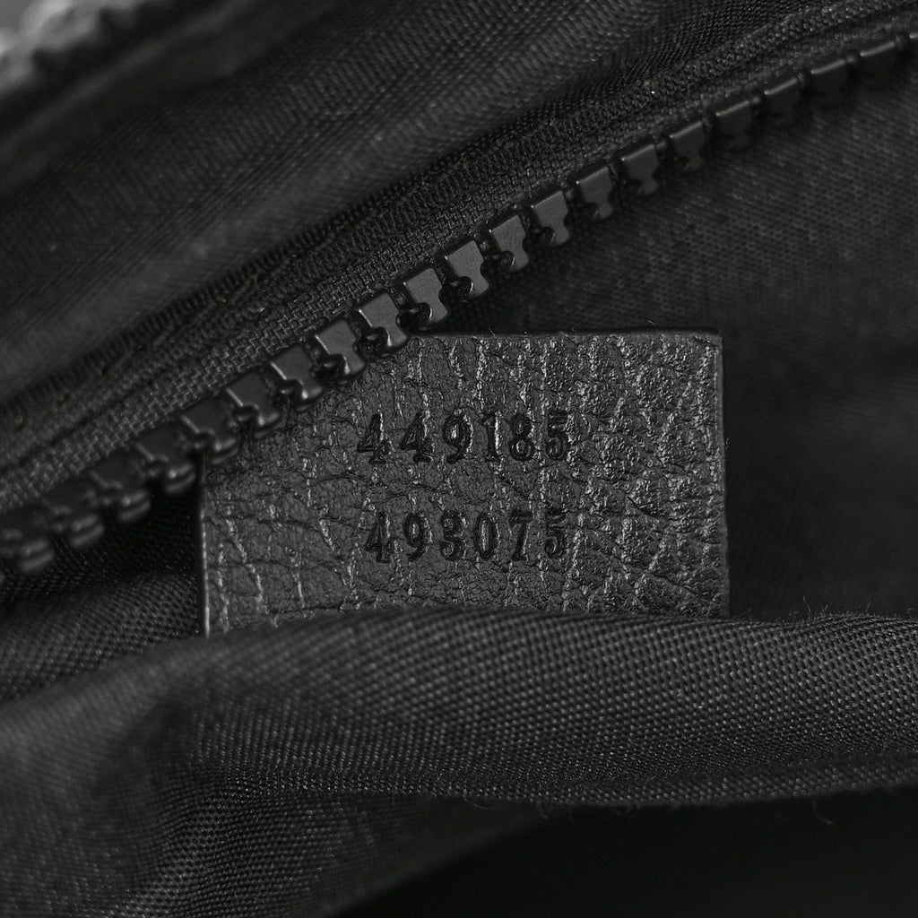 Nylon Monogram Medium Flat Messenger Bag Black