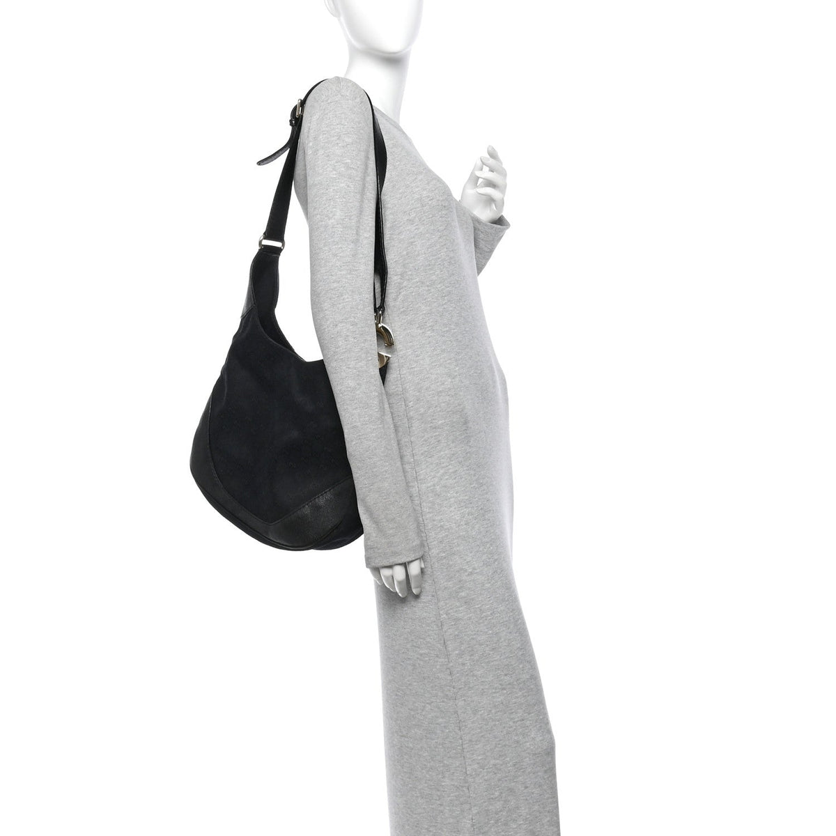 Monogram Medium Charlotte Hobo Black