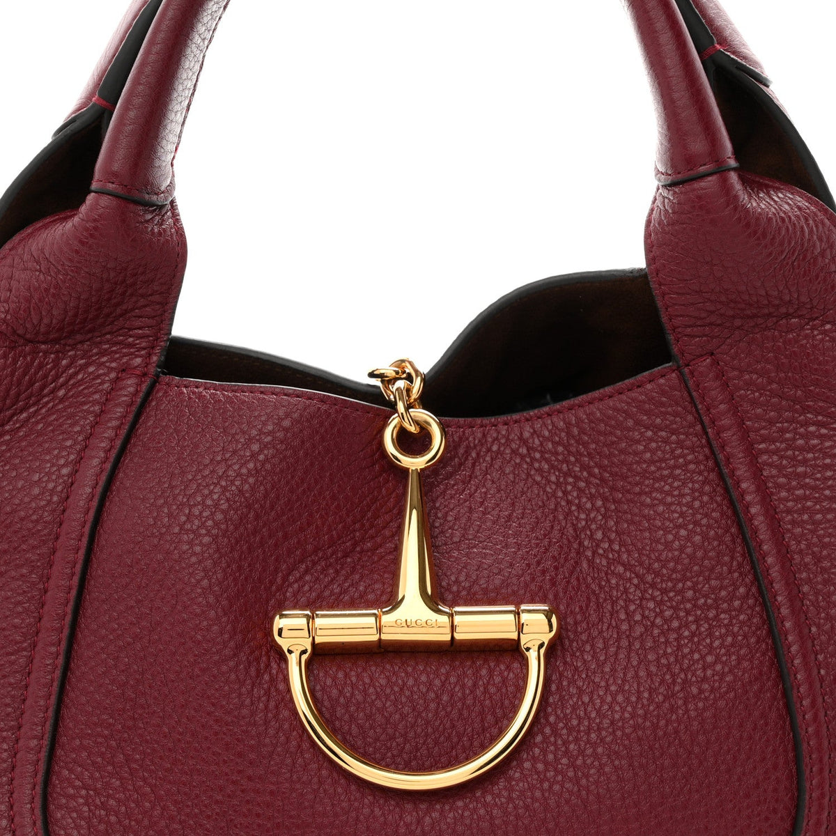 Grained Calfskin Softbit Medium Shoulder Bag Rosso Ancora