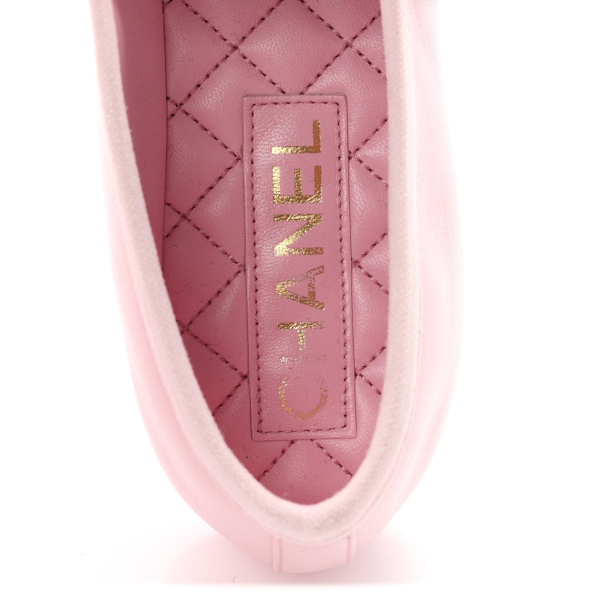Lambskin Mary Jane Flats 37.5 Light Pink