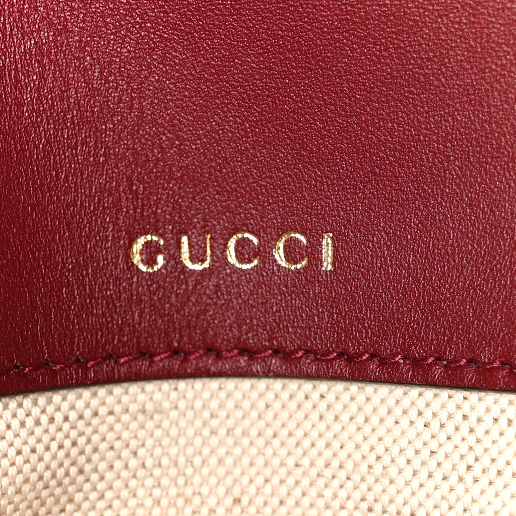 GG Supreme Monogram Horsebit 1955 Soft Small Shoulder Bag Beige Ebony Rosso Ancora