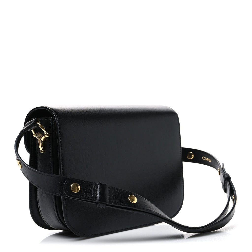 Azalea Calfskin Horsebit 1955 Shoulder Bag Black Black