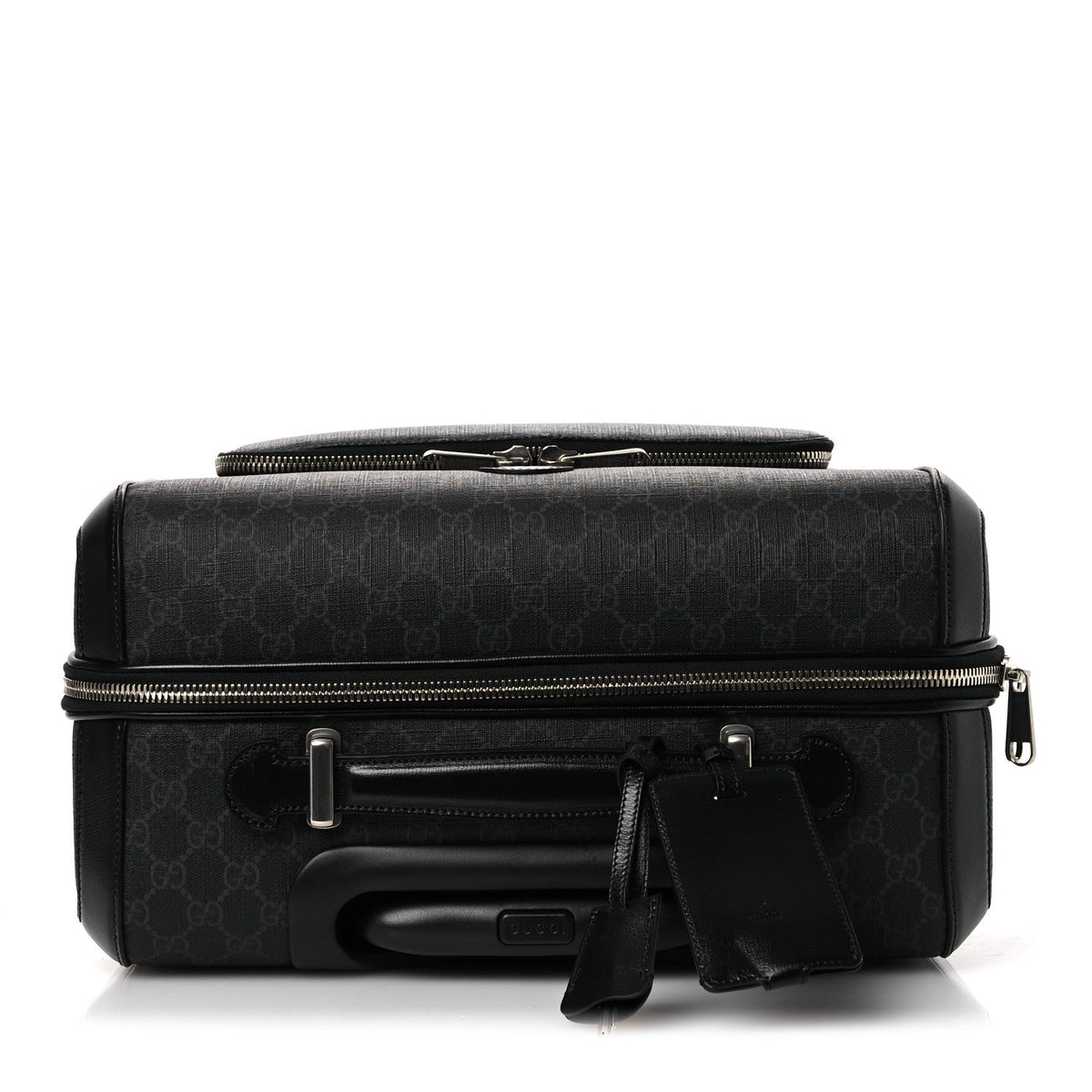 GG Supreme Monogram Calfskin Carry On Trolley Black