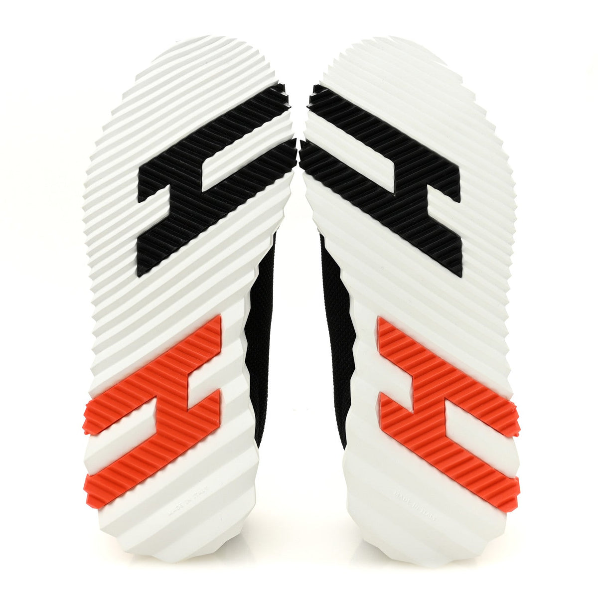 Air Mesh Suede Goatskin Bouncing Sneakers 37 Black Orange